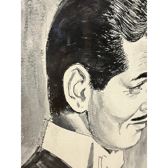 Mid-Century Modern Vintage Framed Mid-Century Hollywood Portrait Signed For Sale - Image 3 of 5