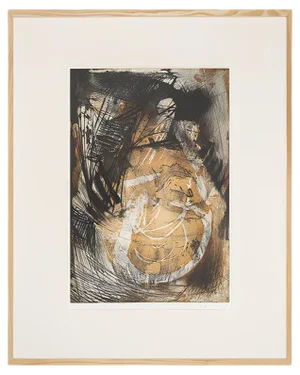 Detlef Hagenbäumer, Heartbeat, 1998, Etching on Thick Paper, Framed