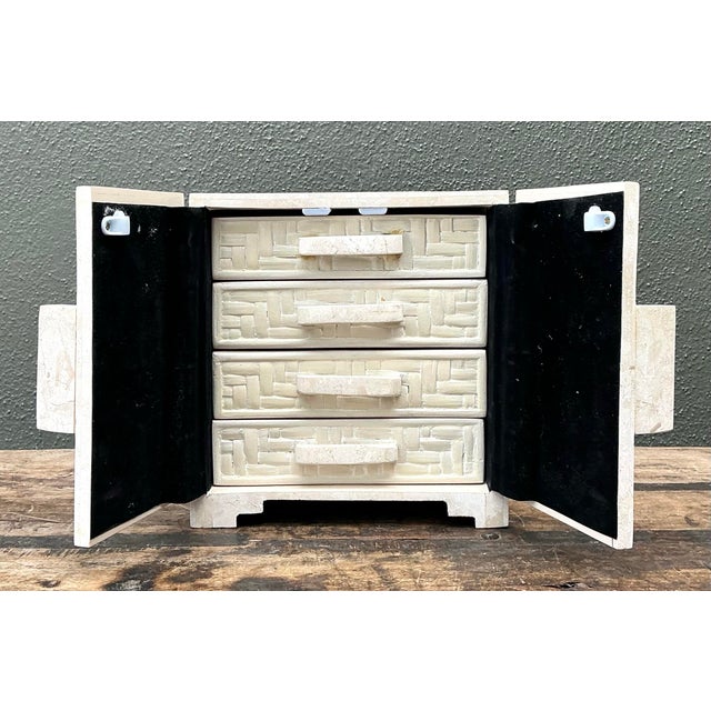 Vintage Tessellated Stone Jewelry Box For Sale - Image 11 of 12