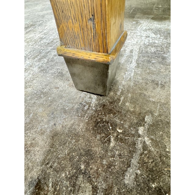 Theodore Alexander Leather Strap Wood End Tables - A Pair For Sale - Image 12 of 12