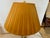 Vintage Porcelain Painted Table Lamps With Brass Overlays -A Pair For Sale - Image 11 of 12