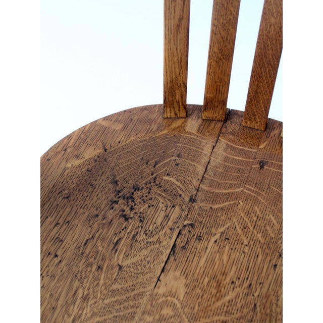 Antique Gunlock Banker's Swivel Desk Chair For Sale - Image 4 of 17