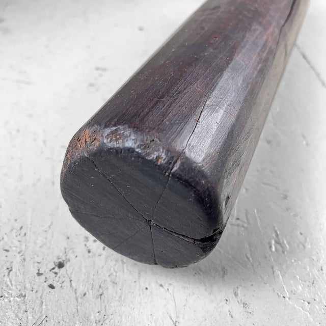 1920s Large Antique Japanese Wooden Mochigome Stamper, 1920s For Sale - Image 5 of 13