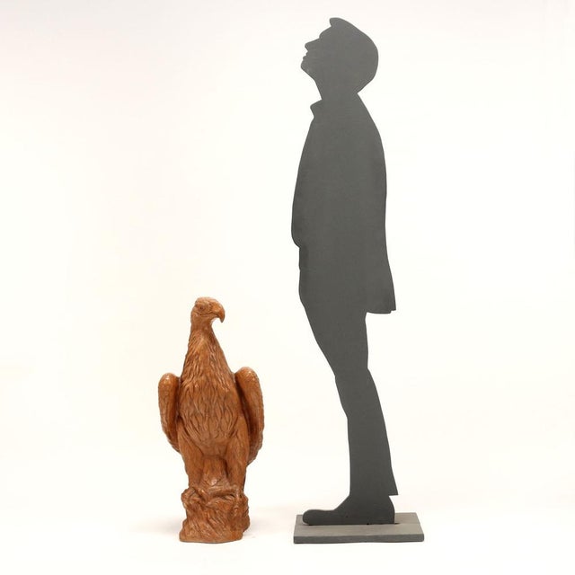 Large Terracotta Eagle, 1900s, in Good conditions. This piece is attributed to the mentioned designer/maker. It has no...