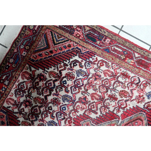 1920s, Antique Persian Hamadan Rug 4' X 6' For Sale - Image 4 of 12