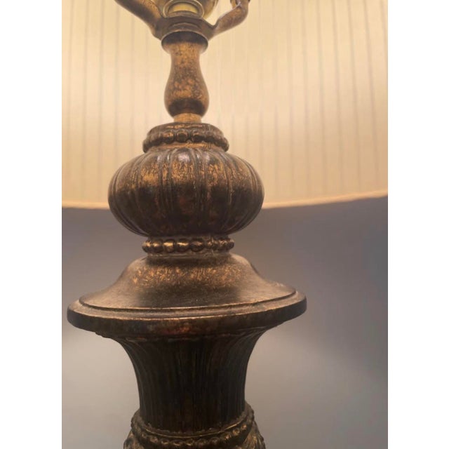 1960s 1960s Mid-Century Black Modern Marble Turner Table Lamp - New Old Stock For Sale - Image 5 of 9