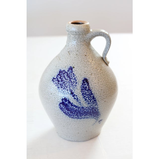 Ceramic Vintage Rowe Salt Glazed Stoneware Pottery Jug For Sale - Image 7 of 7
