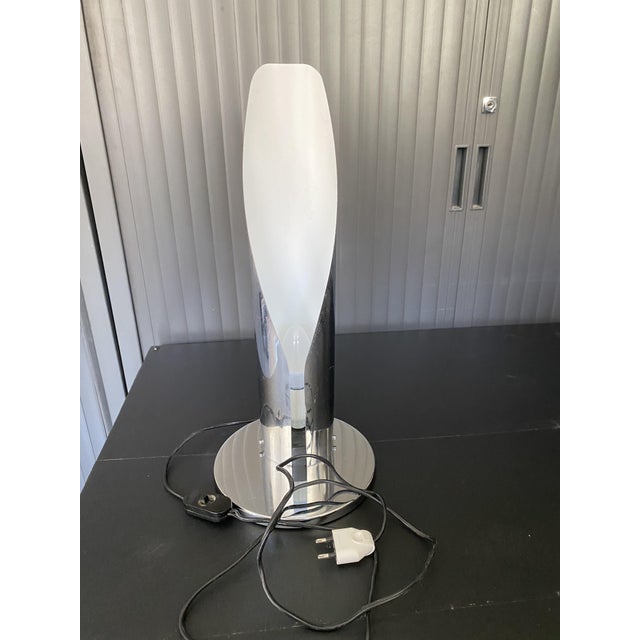 Vintage Chrome Flame Lamp in the style of Goffredo Reggiani, 1970s For Sale - Image 17 of 18