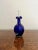 Mary Gregory Blue Glass Decanter, 1860s For Sale - Image 6 of 7