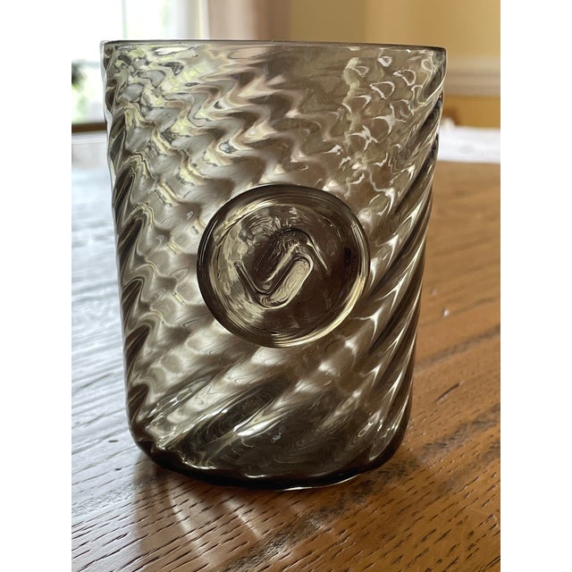 Modern Vistosi Limited Edition Blown Glass Tumblers – Set of 2 For Sale - Image 3 of 5
