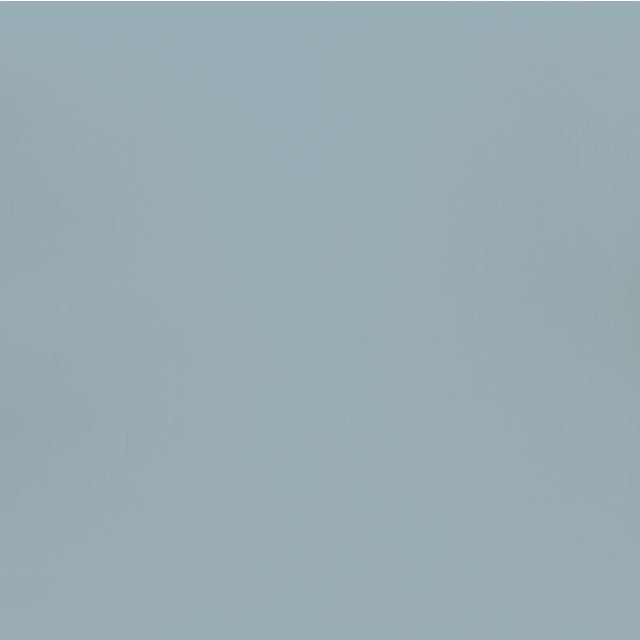 2020s Matthew Izzo Home Fortune Light Blue Matte Lacquer Three Drawer Side Table With Brass Beetle Knob For Sale - Image 5 of 6