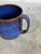 Mid-Century Modern Ceramic Pitcher With Flared Spout and Cobalt Blue Glaze Gefle Kosmos Mid-Century Modern 1960s For Sale - Image 3 of 9