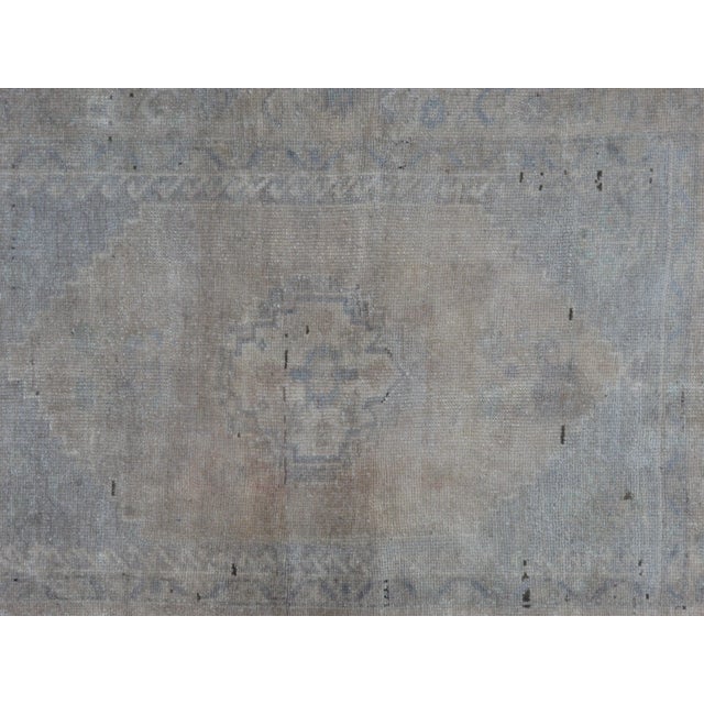 Vintage Oushak , 3'3" X 4'6" For Sale - Image 4 of 6