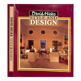 "David Hicks Style and Design" 1987 Hicks, David For Sale