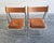 Set of Model Tamara Folding Chairs in Cognac Leather attributed to Arrben, Italy, 1970s For Sale - Image 4 of 14