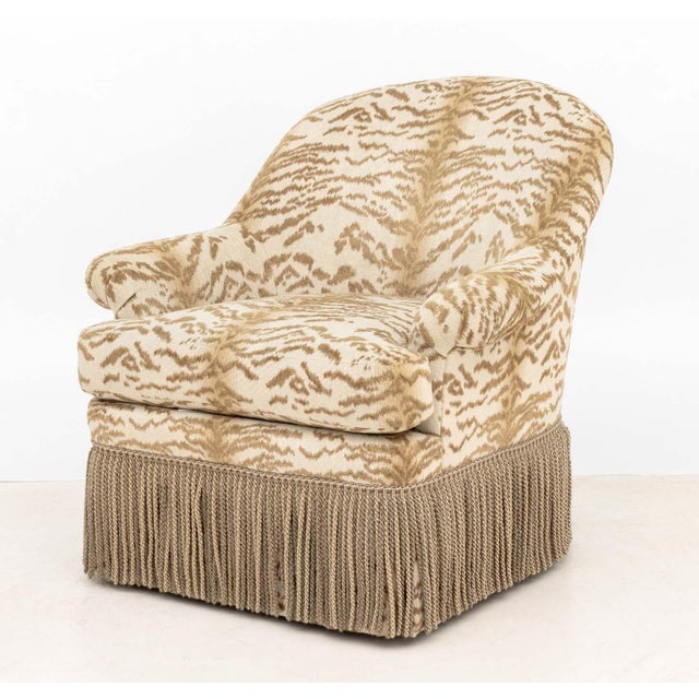 Lee Jofa Tiger Print Upholstered Armchairs, Pair For Sale - Image 9 of 11