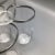 Dorothy Thorpe Crystal Platinum Rim Dorothy Thorpe Tumblers-Set of 5 For Sale - Image 4 of 12