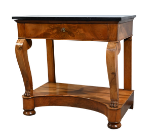 Small Restoration Era Walnut Console, Early 19th Century