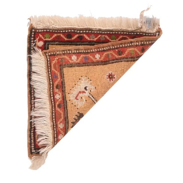 Vintage Balouch Rug 1'2'' x 1'2''.