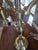 Late 20th Century Brass Bouillotte Style Candelabra Table Lamp For Sale - Image 9 of 15