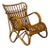 Vintage Rattan and Bamboo Easy Chair by Rohé Noordwolde, 1950s For Sale