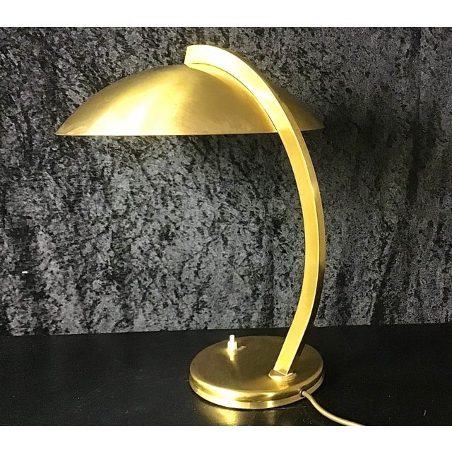Metal Vintage Brass Desk Lamp by Egon Hillebrand for Hillebrand Lighting For Sale - Image 7 of 18