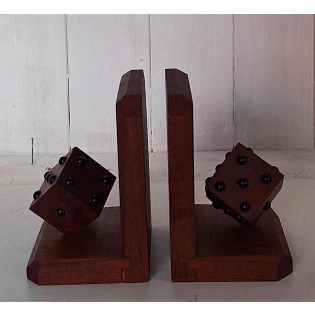 1960s Mid-Century Cube Bookends in Teak, 1960s, Set of 2 For Sale - Image 5 of 5