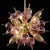 Pink and Amber Murano Glass Bubble Explosion Sputnik Lamp, 1960s For Sale - Image 3 of 5