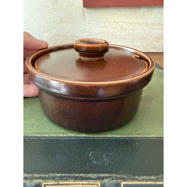 Ceramic Vintage Wedgwood Stoneware Sugar Bowl With Lid – Sterling Pattern, 1970s For Sale - Image 7 of 8
