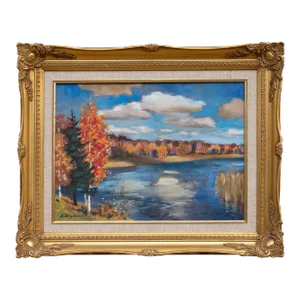 Autumn Lake, Erik Freyman Acrylic Painting