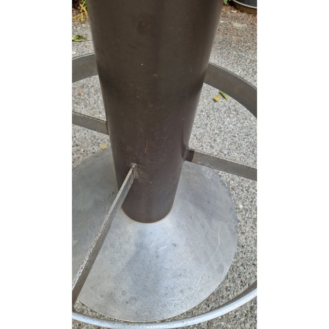 1970s Dwarf Stools in Chromed Iron with Padded Seat, 1970s, Set of 4 For Sale - Image 5 of 18