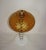 1960s Vintage Amber Pressed Glass Table Lamp, 1970s For Sale - Image 5 of 6