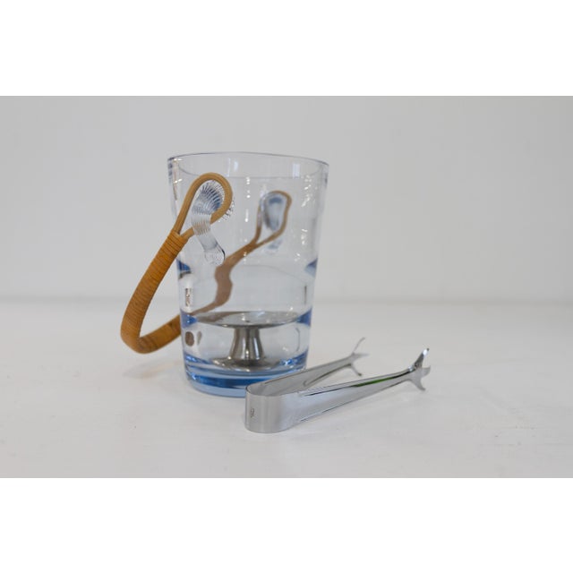 Danish Glass Ice Bucket by Per Lütken for Holmegaard, 1960s. For Sale - Image 11 of 18