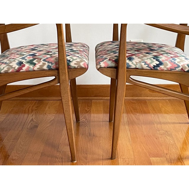 Drexel Profile Dining Chair Pair - By John Van Koert For Sale - Image 10 of 10