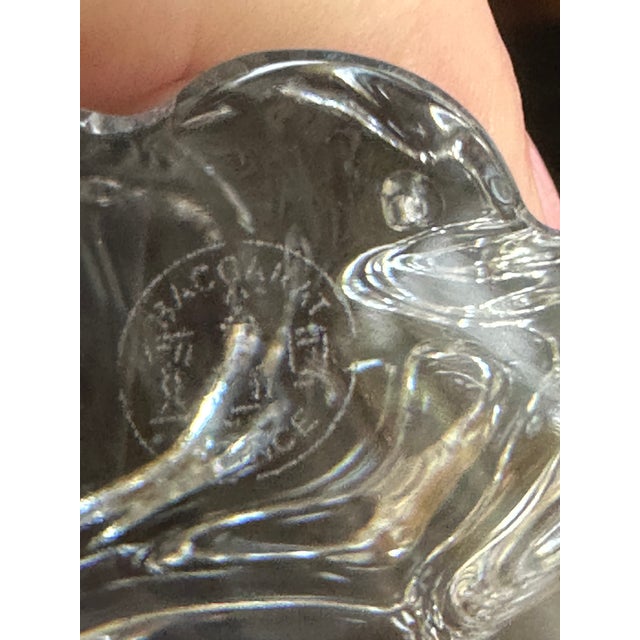 Transparent Baccarat France Signed Single Light Swirl Candlestick 6: High Crystal Ode;lon Line For Sale - Image 8 of 11