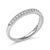 Contemporary 14K White Gold 1/4 Cttw Round Diamond Milgrain Wedding Band (I-J Color, SI2-I1 Clarity) - Size 8 For Sale - Image 3 of 6