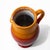 Mid 20th Century Vintage Red Orange Ceramic Pitcher Vase / Mid Century Pottery Jug / Two Tone Glazed Decorative Vessel For Sale - Image 5 of 6