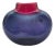 Maureen Williams Signed Australian Studio Art Glass Vase Magenta Amethyst 8" For Sale