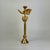 Pierre Casenove for Fondica France Tall Vintage 1990s Signed Gilt Bronze Bird & Heart Candlestick For Sale In New York - Image 6 of 8