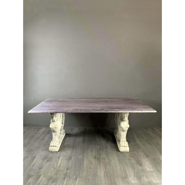 20th Century Marble Dining Table, 1950s For Sale - Image 11 of 11