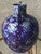 Late 20th-Century Safi-Style Earthenware Dual-Handled Pottery Vessel Drenched in Deep Cobalt Blue & Byzantium Purple, Mexico For Sale - Image 13 of 18