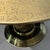 Wood Round Center of Dining Table on Brass with Relief Top, 1970s For Sale - Image 7 of 18
