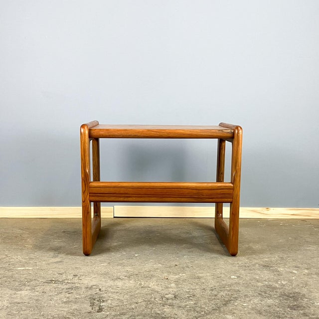 Brown Mid-Century Modern Side Table in Teak, 1960s For Sale - Image 8 of 9