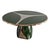 Art Deco "Sogno" Round Table With Stainless Steel and Bronze, Handcrafted For Sale - Image 3 of 7