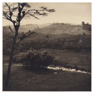 Hanna Seidel, Colombian Landscape with Forest, Black and White Photograph, 1960s