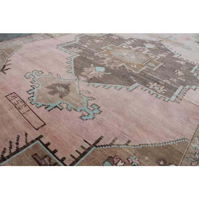 Hand Knotted Vintage Turkish Area Rug, 163" X 90.5" For Sale - Image 4 of 8