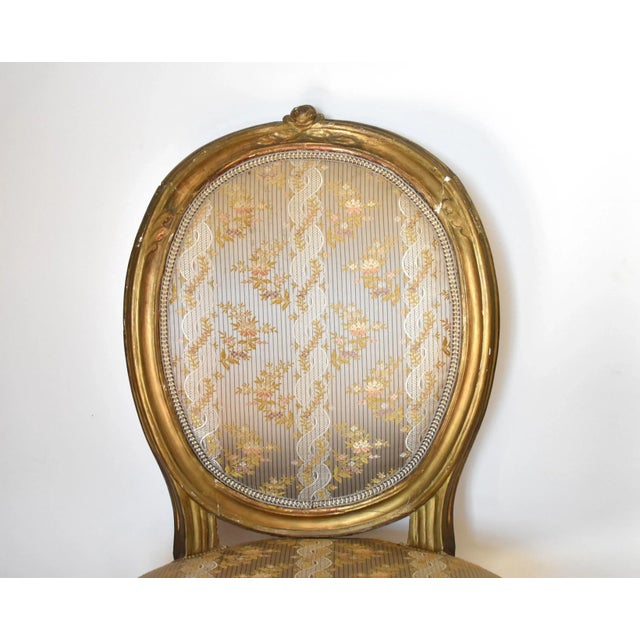 Antique 18th-Century French Gilt Chairs - a Pair For Sale - Image 10 of 13