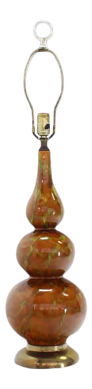 Mid-Century Modern Glazed Art Pottery Table Lamp