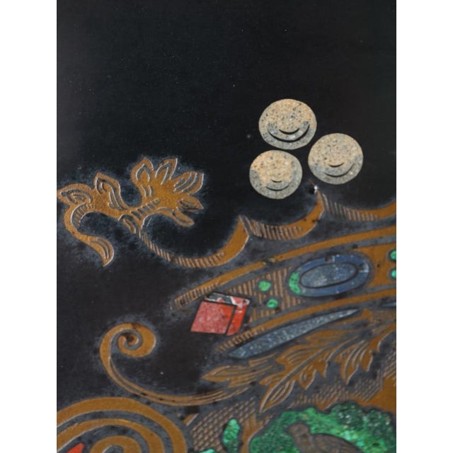 Large 19th Century Florentine Heraldic Pietra Dura Plaque, Allegory of Peace in Marble, 1890s For Sale - Image 11 of 14