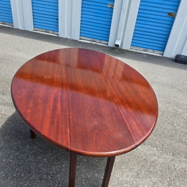 Vintage Italian B. Altman & Co. Drop-Leaf Dining Table - Mid-Century Modern For Sale - Image 9 of 9